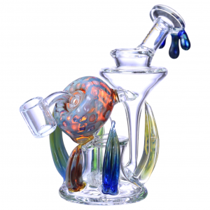Clover Glass - 7.2" Fumed Gourd Reagal Glass Claws W/ Matric Perc Water Pipe [WPE-709]